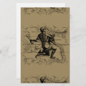 Carte Aquarius Constellation par Hevelius (Devant / Derrière)