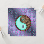 Carte Aquarius & Earth Rooster (Devant/Arrière en situation)