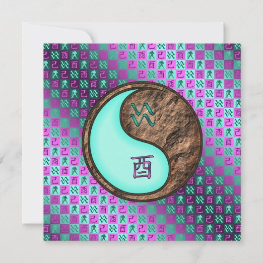 Carte Aquarius & Earth Rooster (Devant)