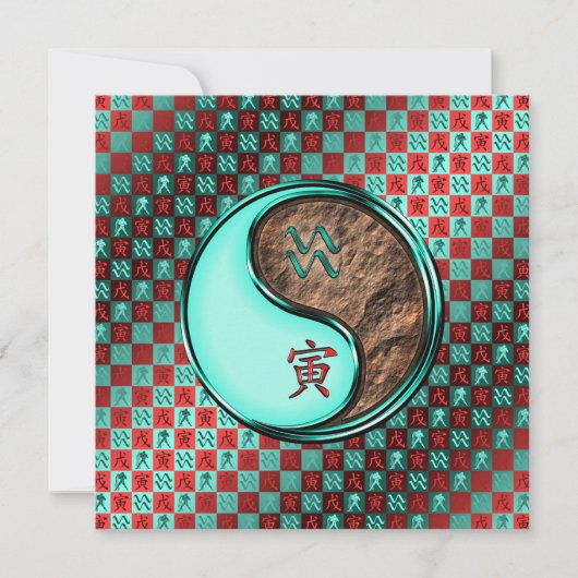 Carte Aquarius & Earth Tiger (Devant)