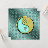 Carte Aquarius et lapin métallique (Devant/Arrière en situation)