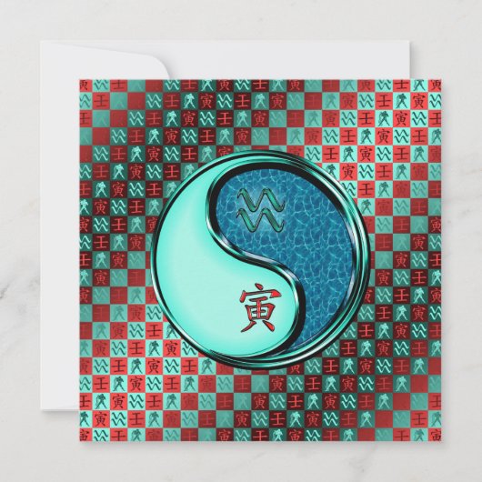 Carte Aquarius et Tigres d'eau (Devant)