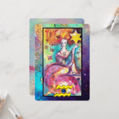 CARTE AQUARIUS, STAR TAROT ASTROLOGIE ZODIAC VOITURE D'A (Devant/Arrière en situation)