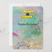 CARTE AQUARIUS, STAR TAROT ASTROLOGIE ZODIAC VOITURE D'A (Dos)