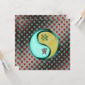 Carte Aquarius & Tigre métallique (Devant/Arrière en situation)