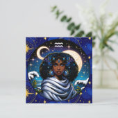 Carte Aquarius Traits and Dates  | Water Bearer (Debout devant)