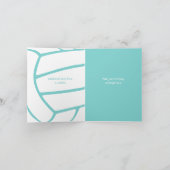 Carte aquatique girly gris volley-ball anniversaire tout (Intérieur)