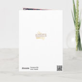 Carte Ara Parrot rose Tropical Leave Motif Anniversaire (Dos)