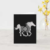 Carte Arabian Horse Horseback équitation Endurance Pony  (Fleur jaune)