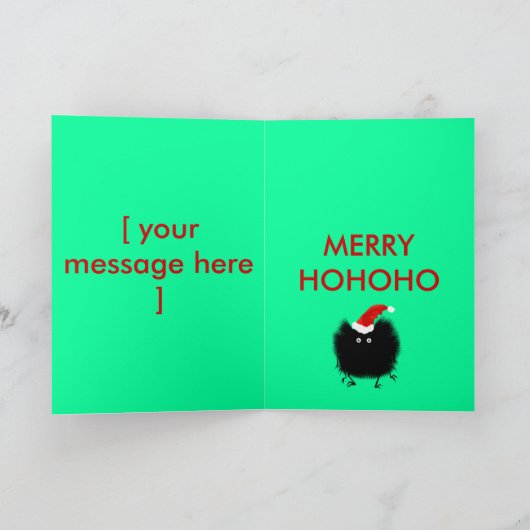 Carte Araignée de Noël (Intérieur)