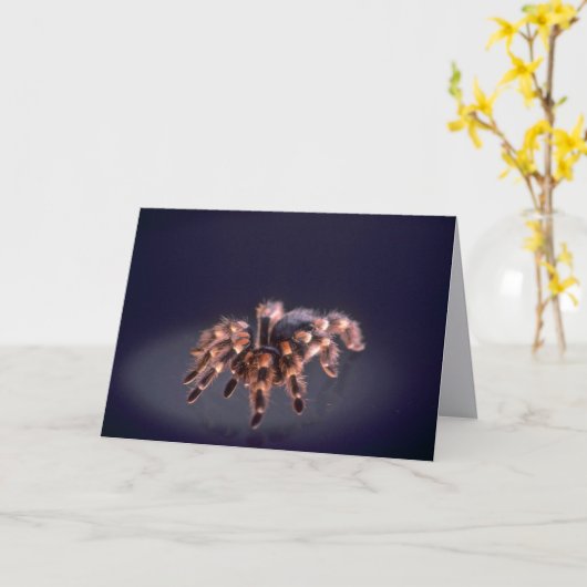 Carte Araignée de Tarantula effrayante (Fleur jaune)