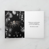 Carte Araignée effrayante Cobweb Happy Halloween (Intérieur)