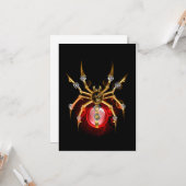 Carte Araignée en vapeur noire (Devant/Arrière en situation)