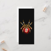 Carte Araignée en vapeur noire (Devant/Arrière en situation)