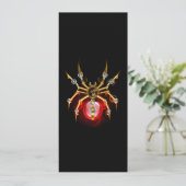 Carte Araignée en vapeur noire (Debout devant)