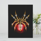 Carte Araignée en vapeur noire (Debout devant)