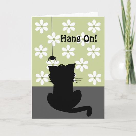 Carte Araignée et chat (Devant)