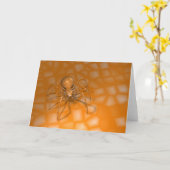 Carte Araignée orange (Fleur jaune)