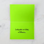Carte Araignée radioactive d'Halloween (Intérieur)