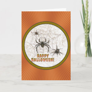 Carte Araignées d'Halloween
