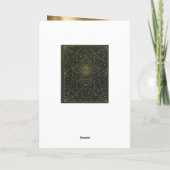 Carte Araignées et étoiles Spiderweb noir et or (Dos)