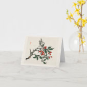 Carte Araignes traditionnel japonais (Fleur jaune)