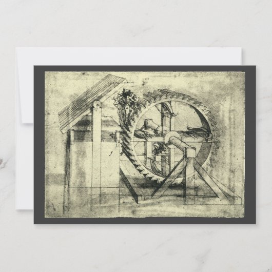 Carte Arbalète à manège de Léonard de Vinci (Devant)