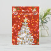 Carte Arbol de Navidad Blanco (Debout devant)