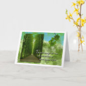 Carte Arbor Day Promenade Chemin Avec Arbres (Fleur jaune)