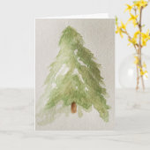 Carte Arborescence aquarelle (Fleur jaune)