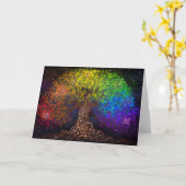 Carte Arborescence arc-en-ciel (Fleur jaune)