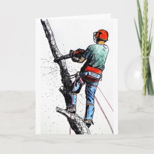 Carte Arboriste Tree Surgeon (Devant)