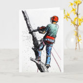Carte Arboriste Tree Surgeon (Fleur jaune)
