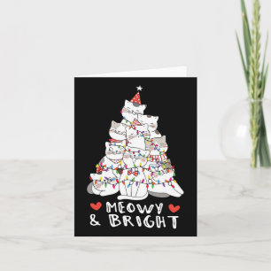 Carte Arbre à chat Meowy et Bright, chaton animal mignon