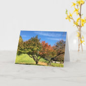 Carte Arbre à érable coloré en automne (Fleur jaune)