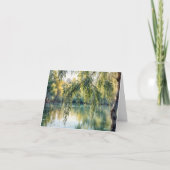 Carte Arbre à saule plumant sur un lac (Devant)