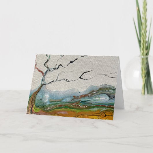 Carte Arbre Abstrait (Devant)