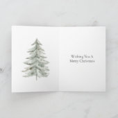 Carte Arbre blanc de Noël (Intérieur)