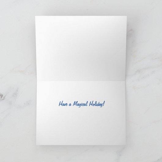 Carte Arbre bleu encadré (Intérieur)