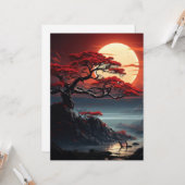 Carte Arbre bonsaï (Devant/Arrière en situation)