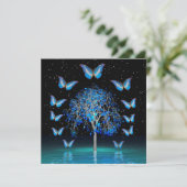 Carte Arbre cristal papillon (Debout devant)