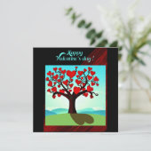 Carte  Arbre d’amour - Valentine’s day (Debout devant)