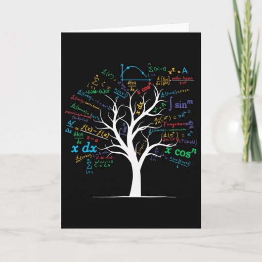 Carte Arbre d'algèbre de calcul Ap drôle Prof de maths N (Devant)