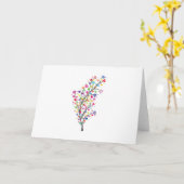 Carte Arbre d'amour et d'harmonie (Fleur jaune)