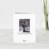 Carte Arbre dans la neige (Dos)