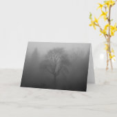 Carte Arbre dans le brouillard (Fleur jaune)