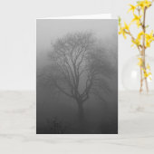 Carte Arbre dans le brouillard (Fleur jaune)