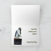 Carte Arbre d'argent de fête des pères (Intérieur)