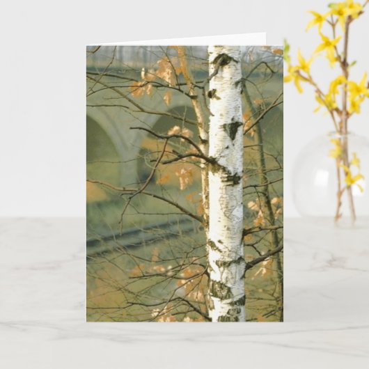 Carte Arbre de bouleau (Fleur jaune)