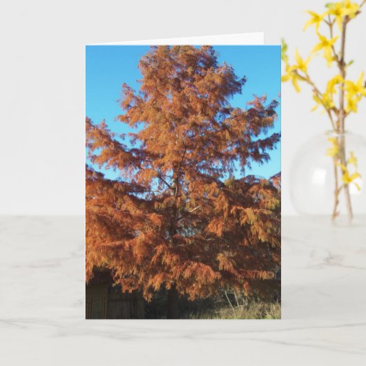 Carte Arbre de Brian, poème d'automne (Fleur jaune)